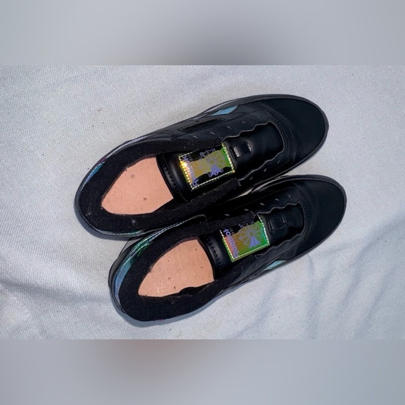 Reebok,Classic Renaissance,Womens,Black,Synthetic Sneakers,Size 8.5,Holographic - Picture 5 of 7